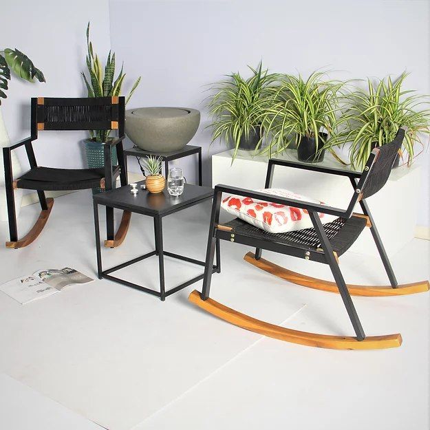 BỘ BÀN 2 GHẾ THƯ GIÃN NGOÀI TRỜI CHÂN BẬP BÊNH