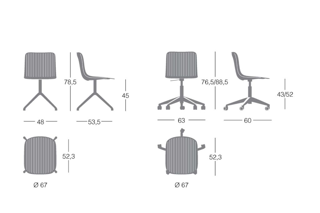 GHẾ DRAGONFLY 5 STAR CASTORS
