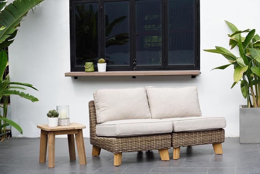 SOFA SET 1 BÀN 2 GHẾ MÂY NHỰA