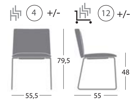 GHẾ STAMP ĐẾ TRƯỢT