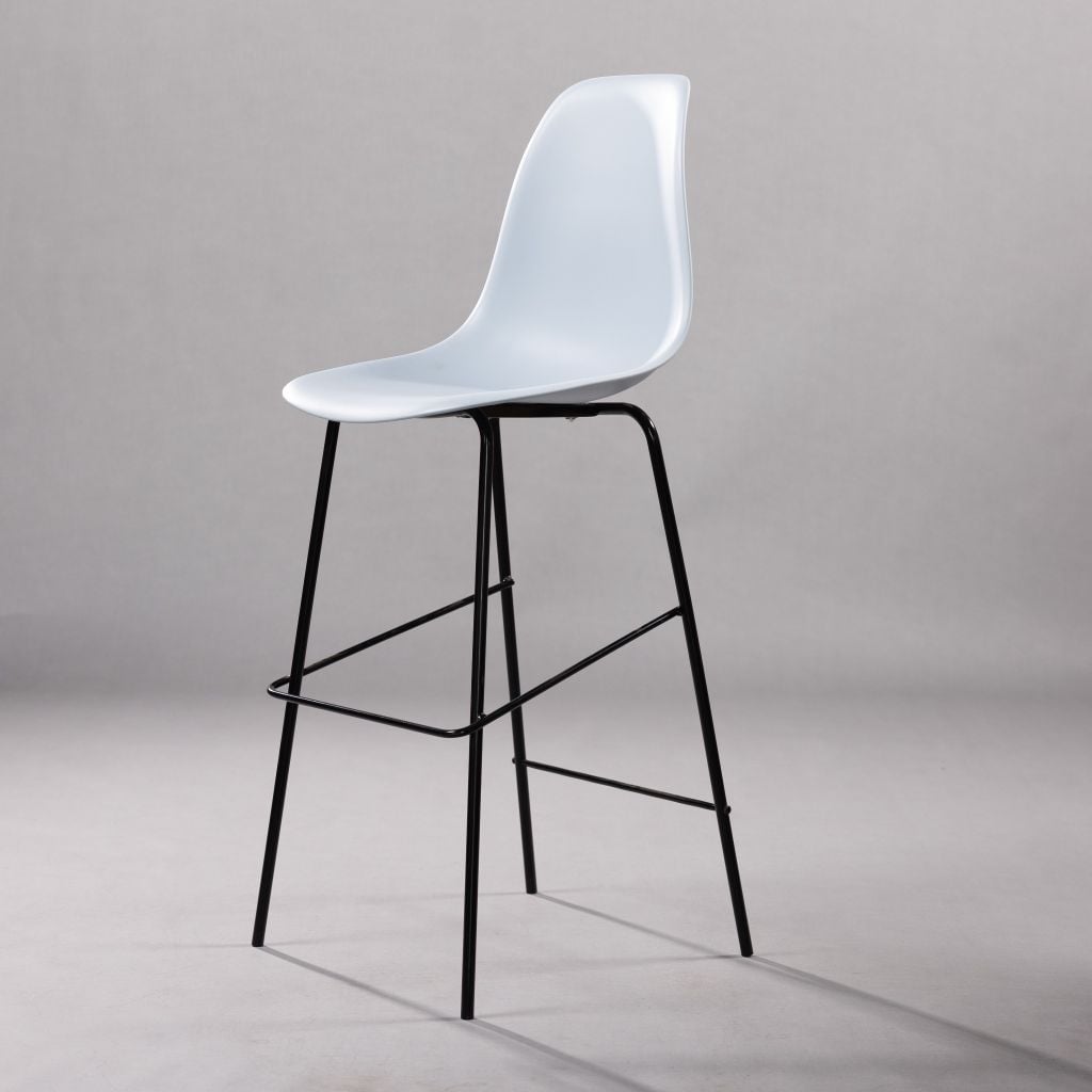 GHẾ QUẦY BAR NHỰA ĐÚC CHÂN SẮT