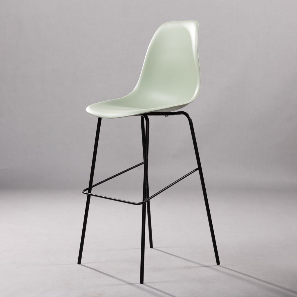 GHẾ QUẦY BAR NHỰA ĐÚC CHÂN SẮT