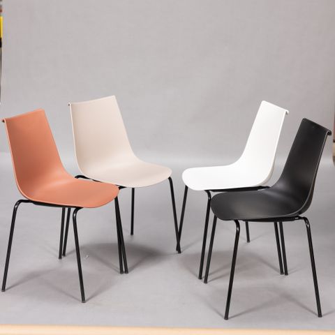  GHẾ CAFE MẶT NHỰA CHÂN SẮT 