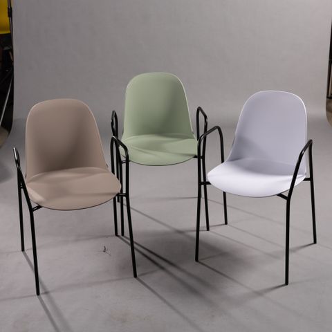  GHẾ CAFE MẶT NHỰA CHÂN SẮT 