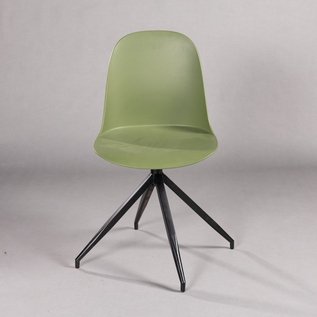 GHẾ MẶT NHỰA CHÂN SẮT - ĐẾ XOAY