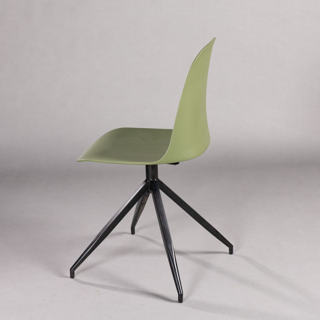 GHẾ MẶT NHỰA CHÂN SẮT - ĐẾ XOAY