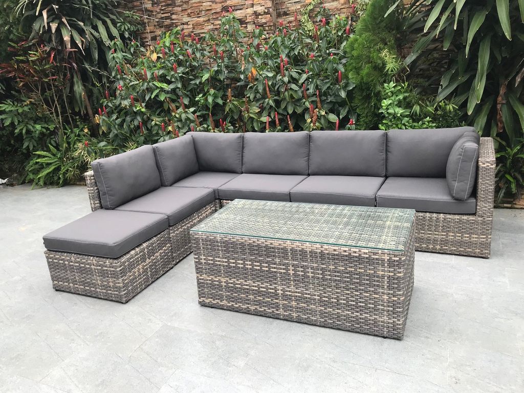 SOFA SET MÂY NHỰA 11