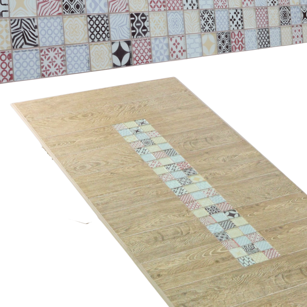 BÀN ĂN CN MẶT GẠCH ĐÁ VÂN GỖ 162