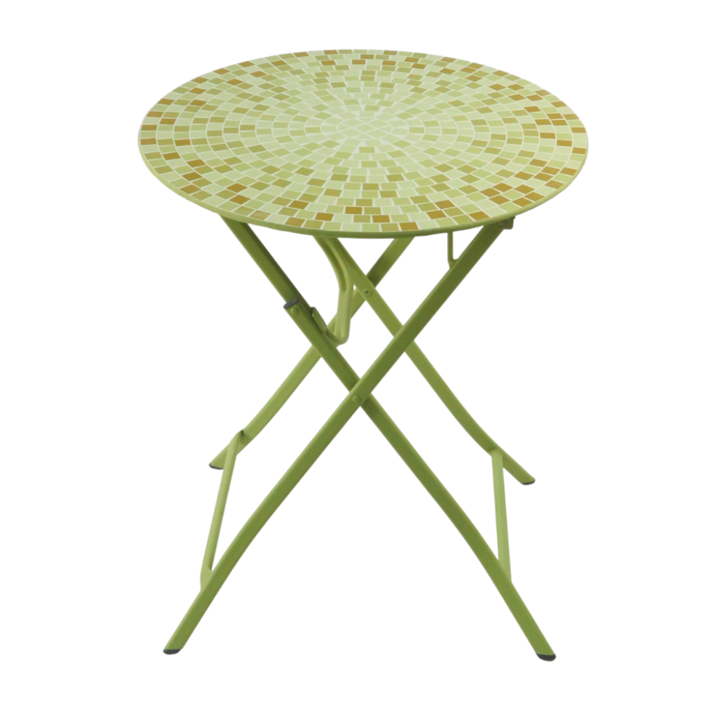 BÀN GẬP MẶT GẠCH TRÒN D59