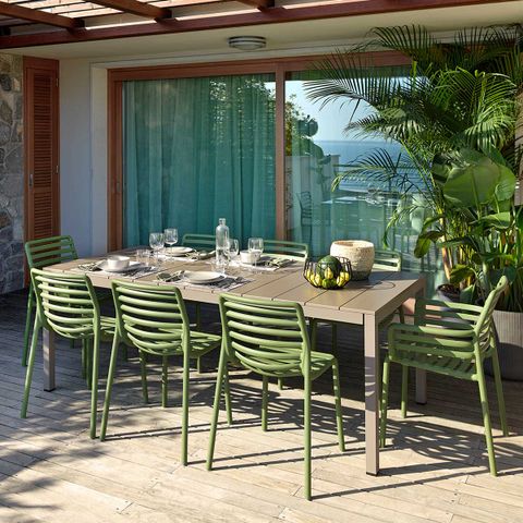  Bộ Bàn Ghế Ngoài Trời-DurelTop /chân nhôm/nhựa sợi thủy tinh 