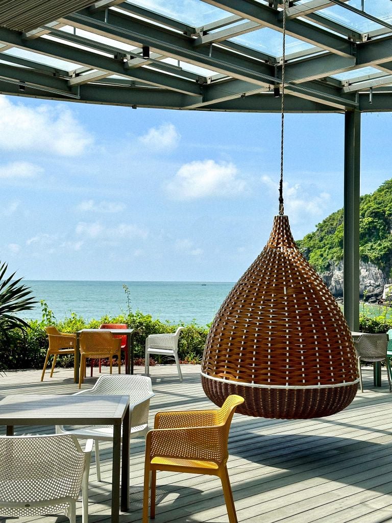 Bộ bàn 4 ghế nhập khẩu ngoài trời Cube - Net Chair