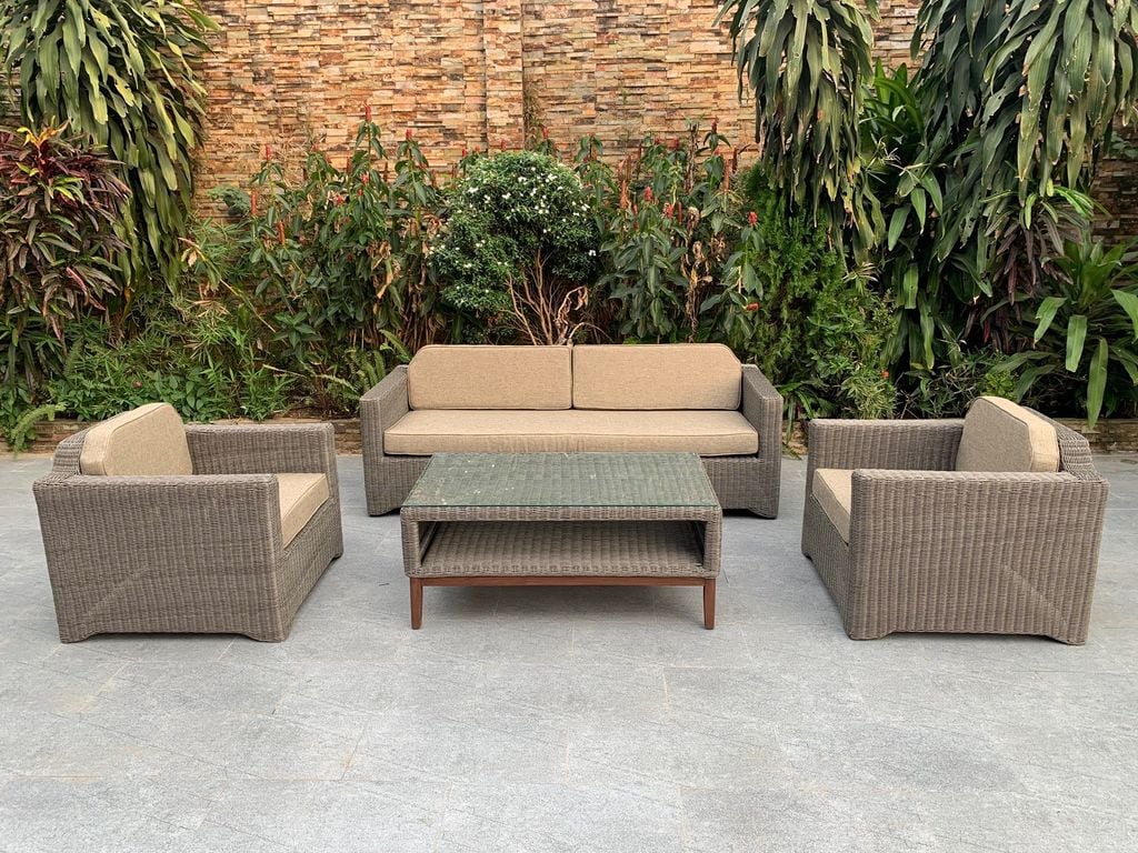 SOFA SET MÂY NHỰA 9