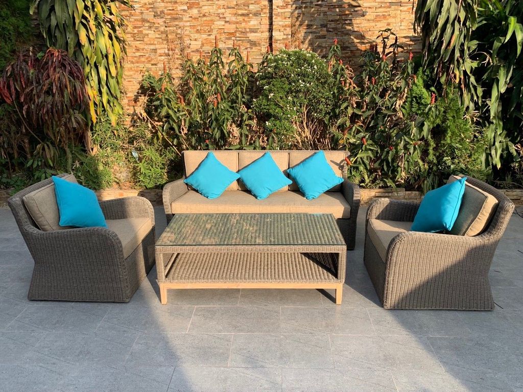 SOFA SET MÂY NHỰA 10