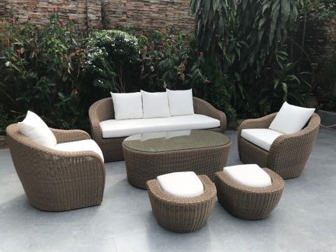  SOFA SET MÂY NHỰA 8 