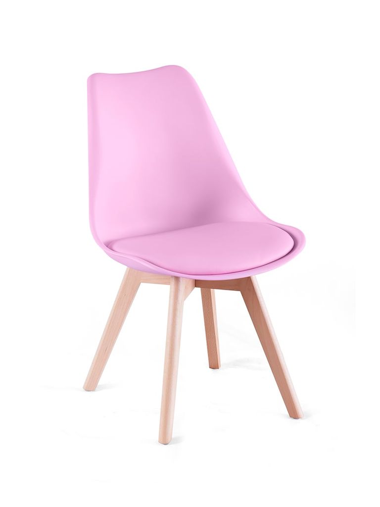 GHẾ CAFE NHỰA NGUYÊN SINH BỌC NỆM PU CHÂN GỖ