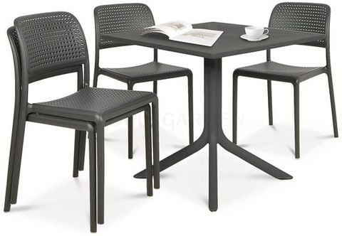  Bộ bàn 4 ghế ngoài trời nhập khẩu ClipX - Bora Bistrot 