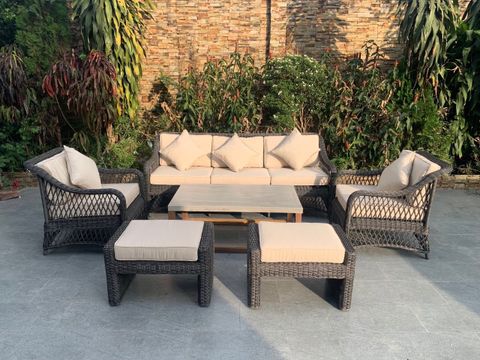  SOFA SET MÂY NHỰA 7 