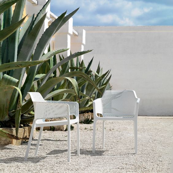 Bộ bàn 2 ghế nhập khẩu ngoài trời Step - Net Chair