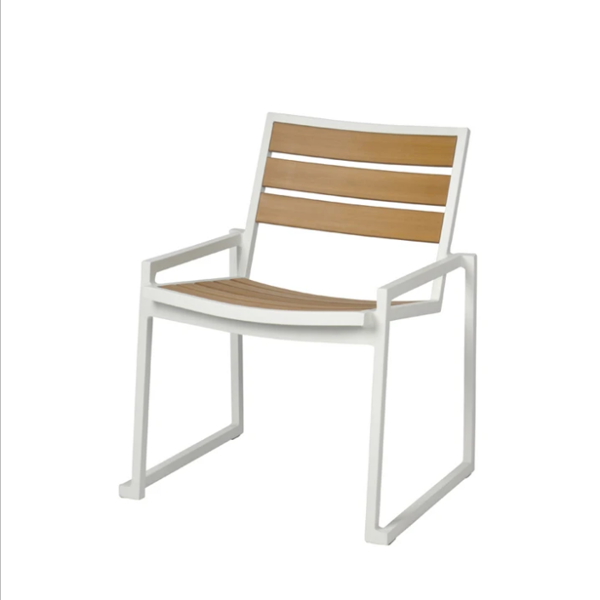 Bộ Bàn Ghế Ngoài Trời 6 Ghế Khung Sắt 1 Bàn Chữ Nhật Dài 1m6 - RATIO