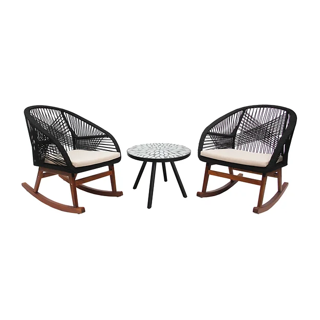 BỘ BÀN 2 GHẾ THƯ GIÃN NGOÀI TRỜI CHÂN BẬP BÊNH