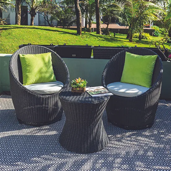 BỘ BÀN GHẾ CAFE THƯ GIÃN SẮT ĐAN DÂY