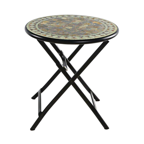  BÀN GẬP MẶT ĐÁ MOSAIC TRÒN 