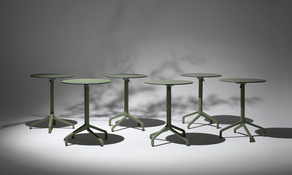 BÀN NHỰA NHẬP KHẨU GẬP PIANI LAMINATO 80X80