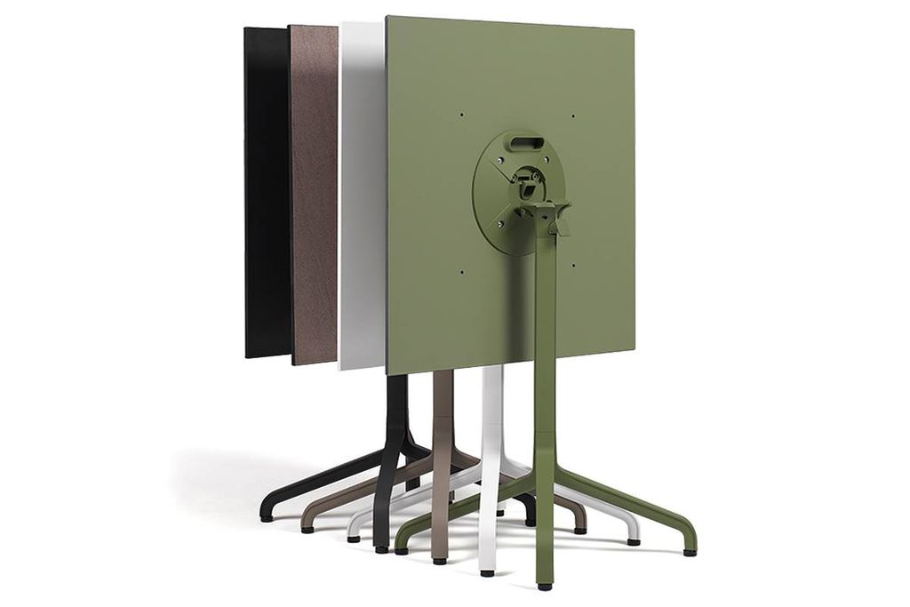 BÀN NHỰA NHẬP KHẨU GẬP PIANI LAMINATO 80X80