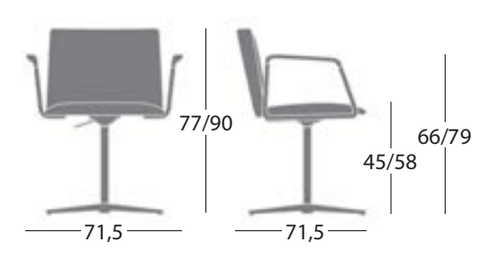  GHẾ VĂN PHÒNG STAMP - CÓ TAY VỊN 