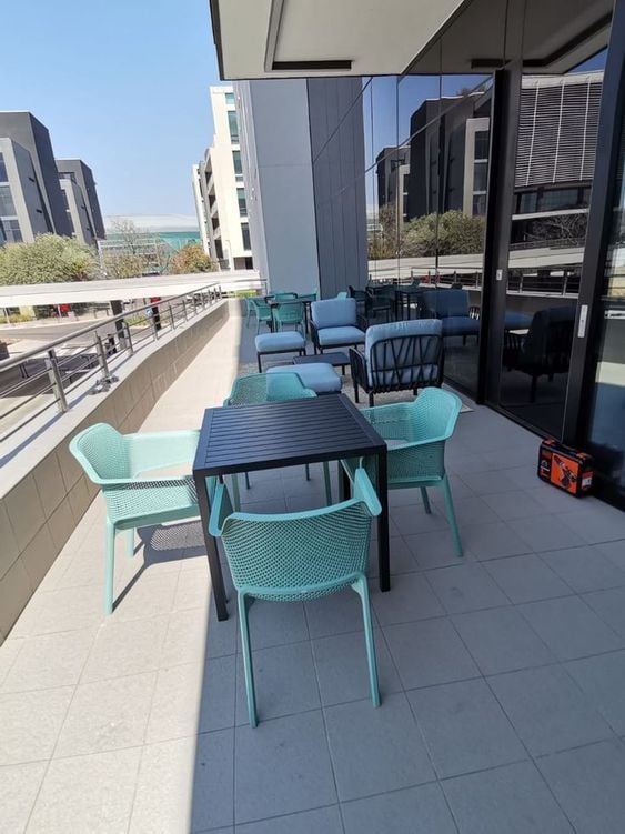 Bộ bàn 4 ghế nhập khẩu ngoài trời Cube - Net Chair