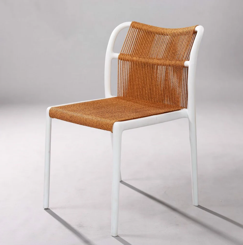  GHẾ CAFE NHỰA NGUYÊN SINH ĐAN DÂY DÙ POLY 