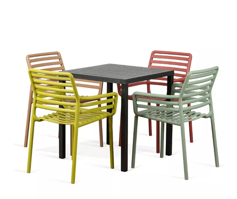  Bộ bàn 4 ghế ngoài trời nhập khẩu Cube 80 - Doga 