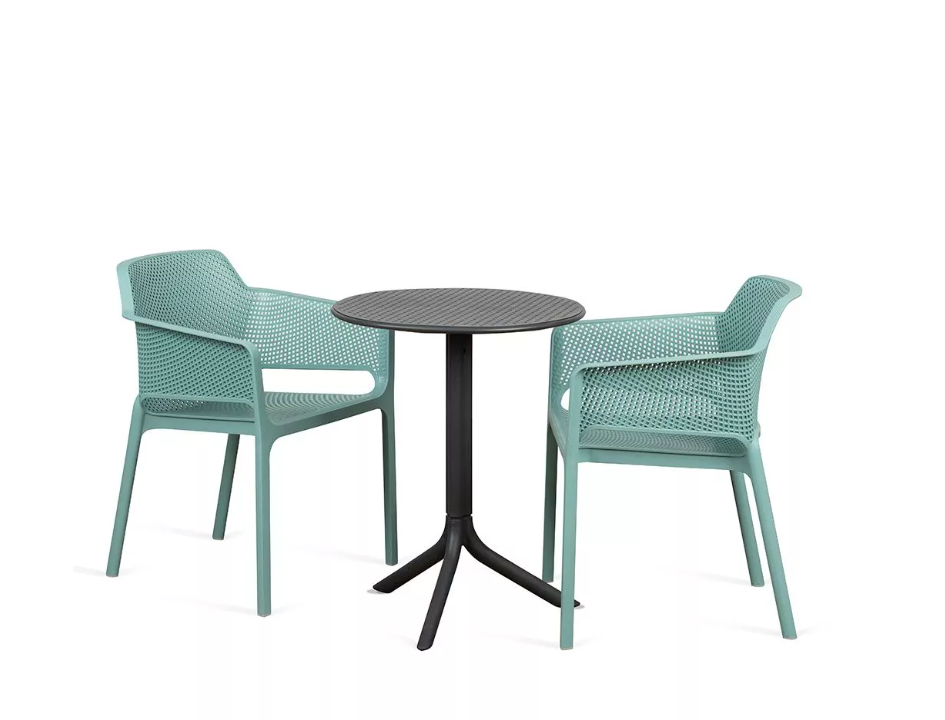 Bộ bàn 2 ghế nhập khẩu ngoài trời Step - Net Chair