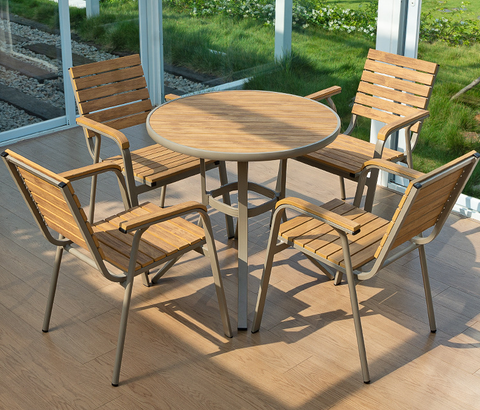  Bộ bàn ghế composite nhập khẩu ( 1 bàn và 4 ghế) 