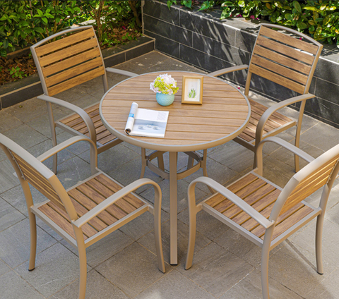  Bộ bàn ghế composite nhập khẩu ( 1 bàn và 4 ghế) 