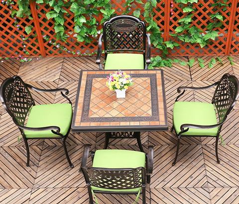  Bàn nhôm đúc mặt đá nhập khẩu D80 