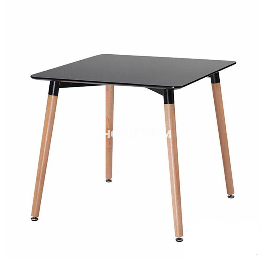 BÀN ĂN MDF CHÂN GỖ 80