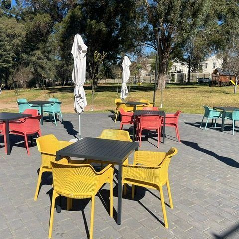 Bộ bàn 4 ghế nhập khẩu ngoài trời Cube - Net Chair