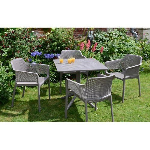 Bộ bàn 4 ghế nhập khẩu ngoài trời Clipx - Net Chair