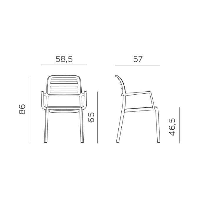 GHẾ NHỰA NHẬP KHẨU COSTA