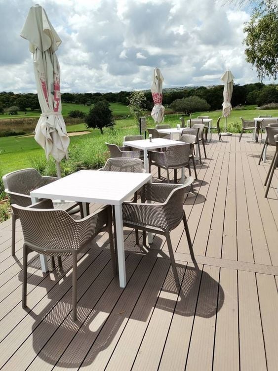 Bộ bàn 4 ghế nhập khẩu ngoài trời Cube - Net Chair