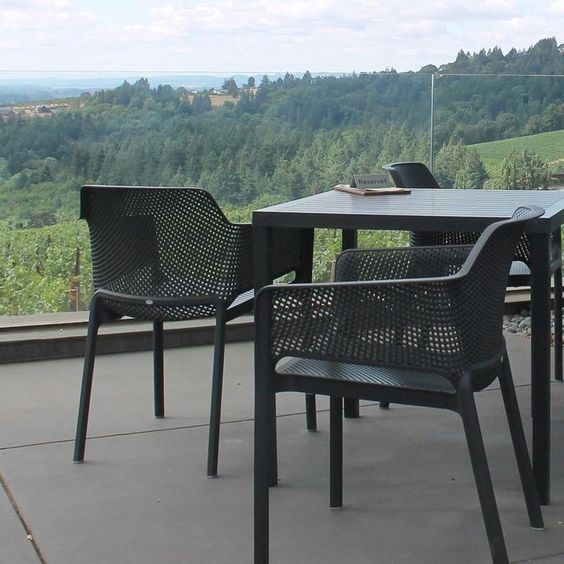 Bộ bàn 4 ghế nhập khẩu ngoài trời Cube - Net Chair