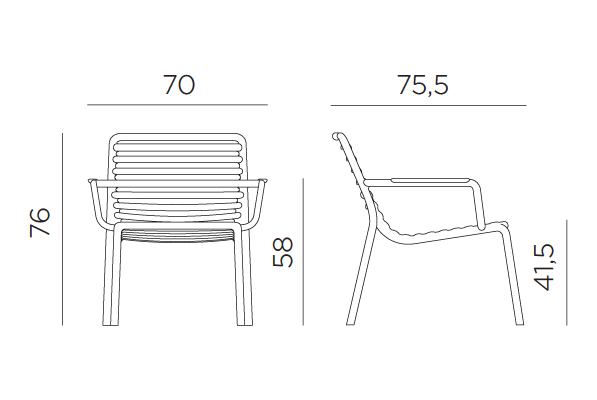 GHẾ NHỰA NHẬP KHẨU DOGA RELAX