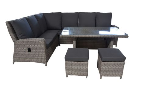  BỘ SOFA GÓC MÂY NHỰA NGOÀI TRỜI 