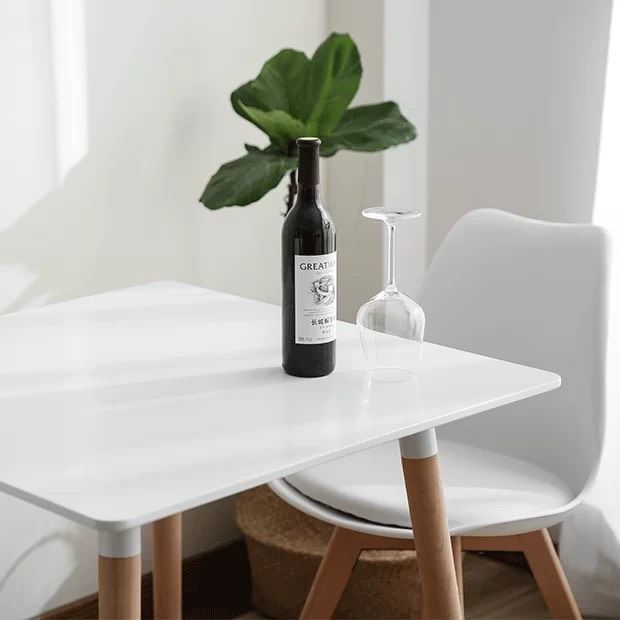 BÀN ĂN MDF CHÂN GỖ 80