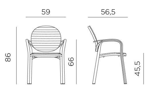 GHẾ NHỰA NHẬP KHẨU GARDENIA