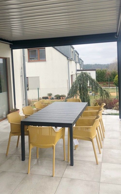 Bộ bàn 8 ghế nhập khẩu ngoài trời Rio140/210 - Net chair