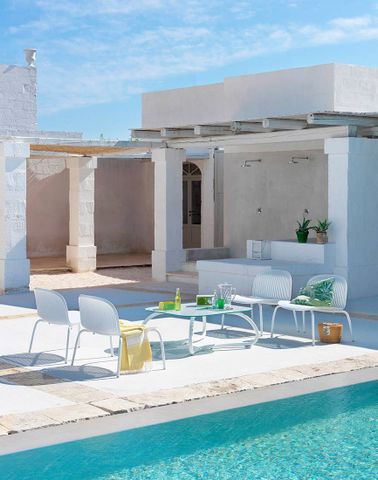  BỘ BÀN GHẾ THƯ GIÃN NINFA RELAX NGOÀI TRỜI 4 GHẾ/ 1 BÀN - NARDI 