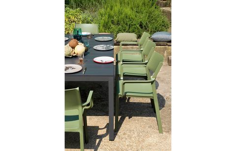  Bộ Bàn Ghế Ngoài Trời-DurelTop /chân nhôm/nhựa sợi thủy tinh 