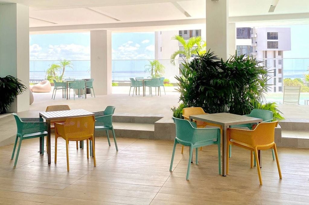 Bộ bàn 4 ghế nhập khẩu ngoài trời Cube - Net Chair